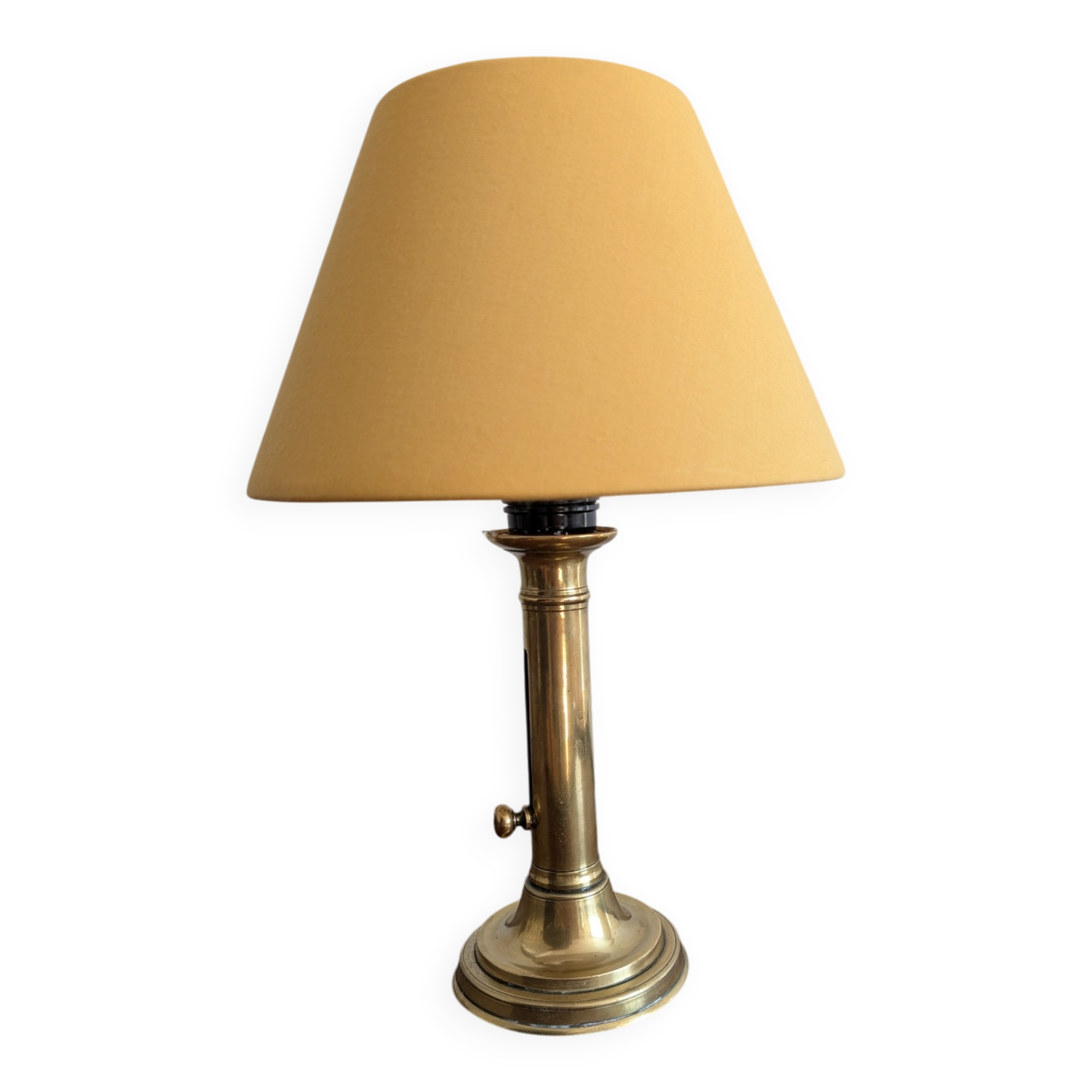 Lampe bougeoir laiton dans fil