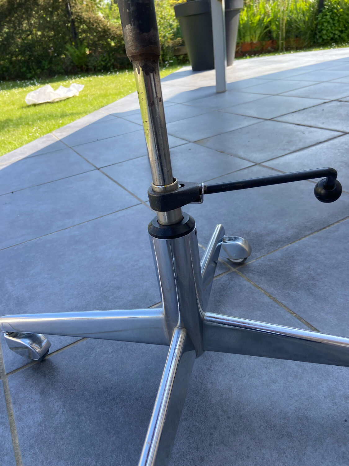 Antique industrial stool