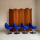 Börje johanson – lot de 4 chaises “venus” pour johanson design