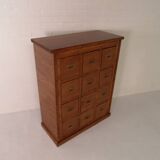 Classeur vintage avec tiroirs