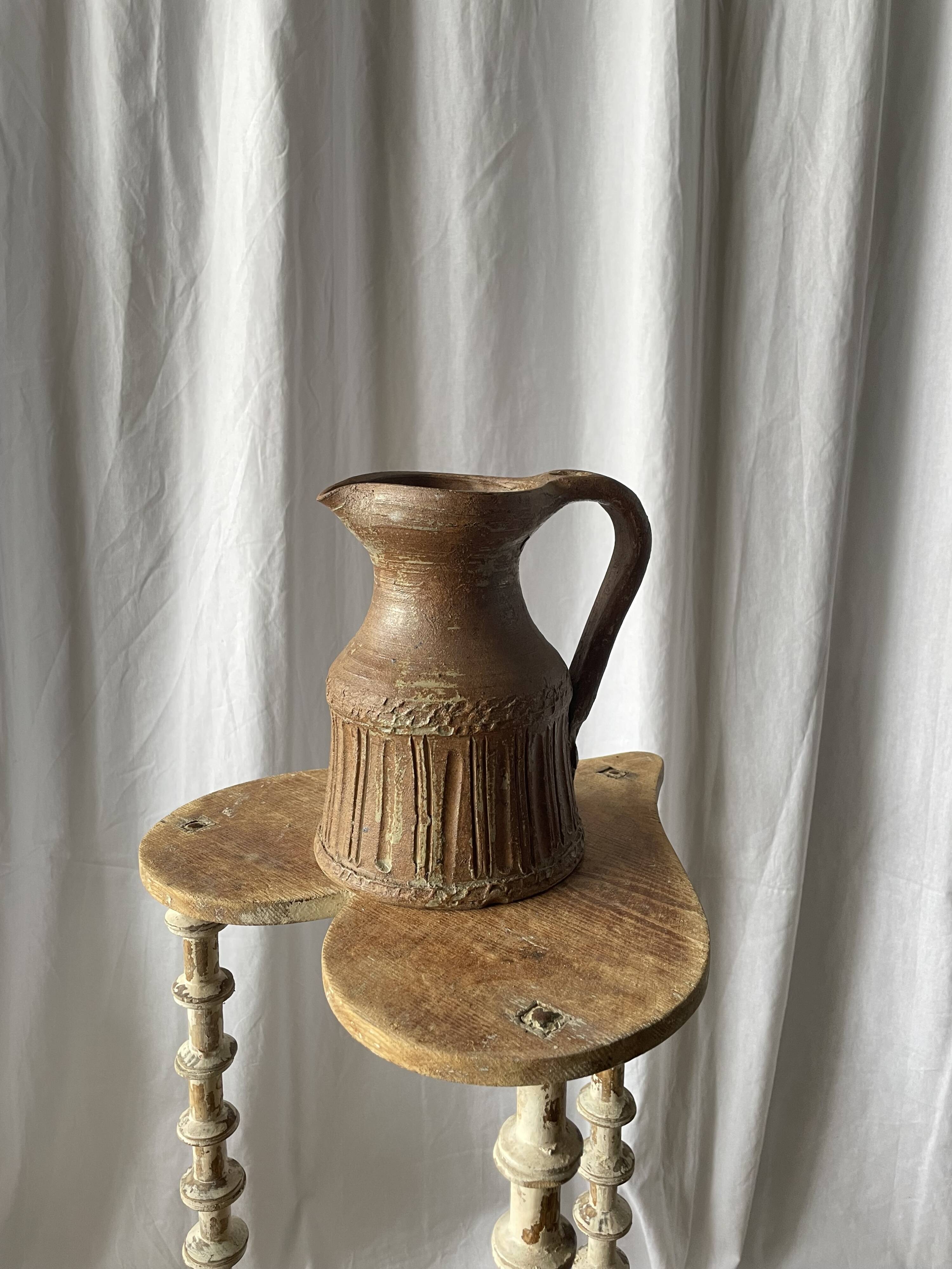 Stoneware jug Basque artisan pottery