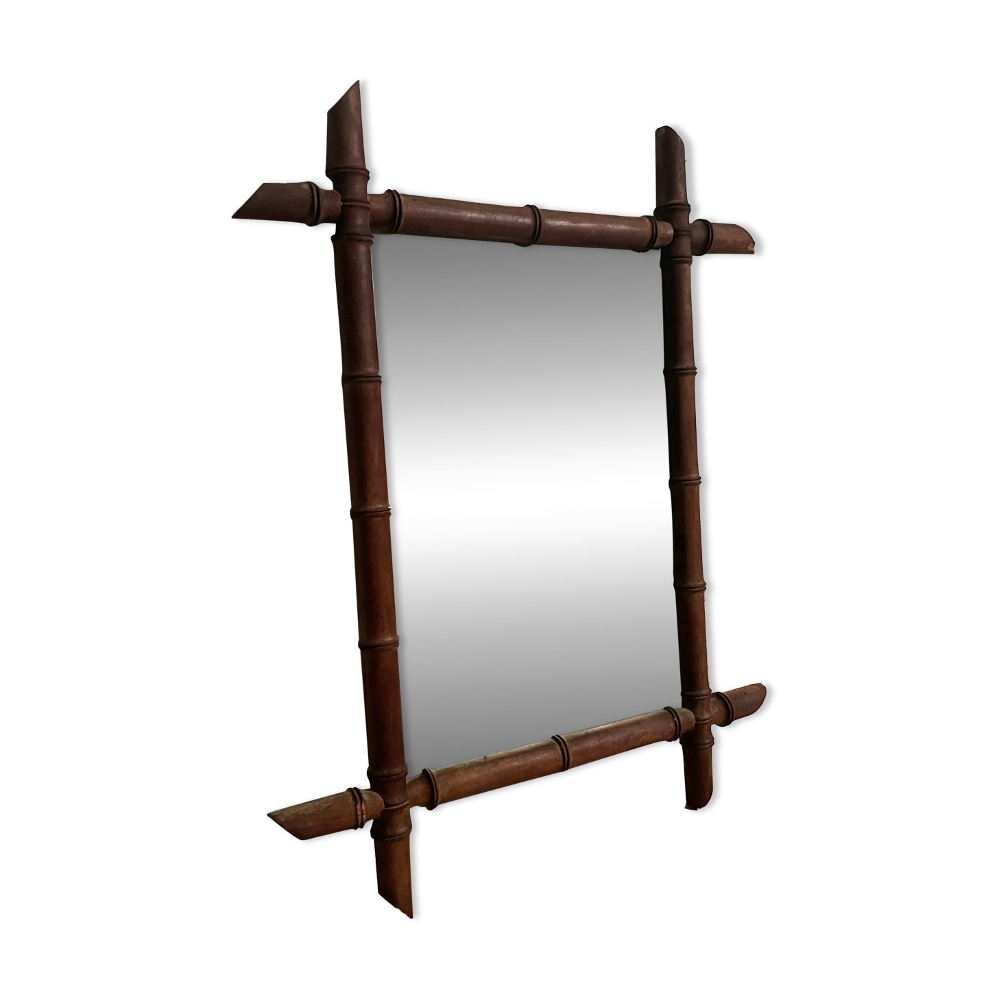 Fake bamboo mirror from the 1940s.
