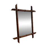 Miroir faux bambou années 40