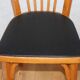 6 chaises BAUMANN N°12 skaï noir hêtre clair