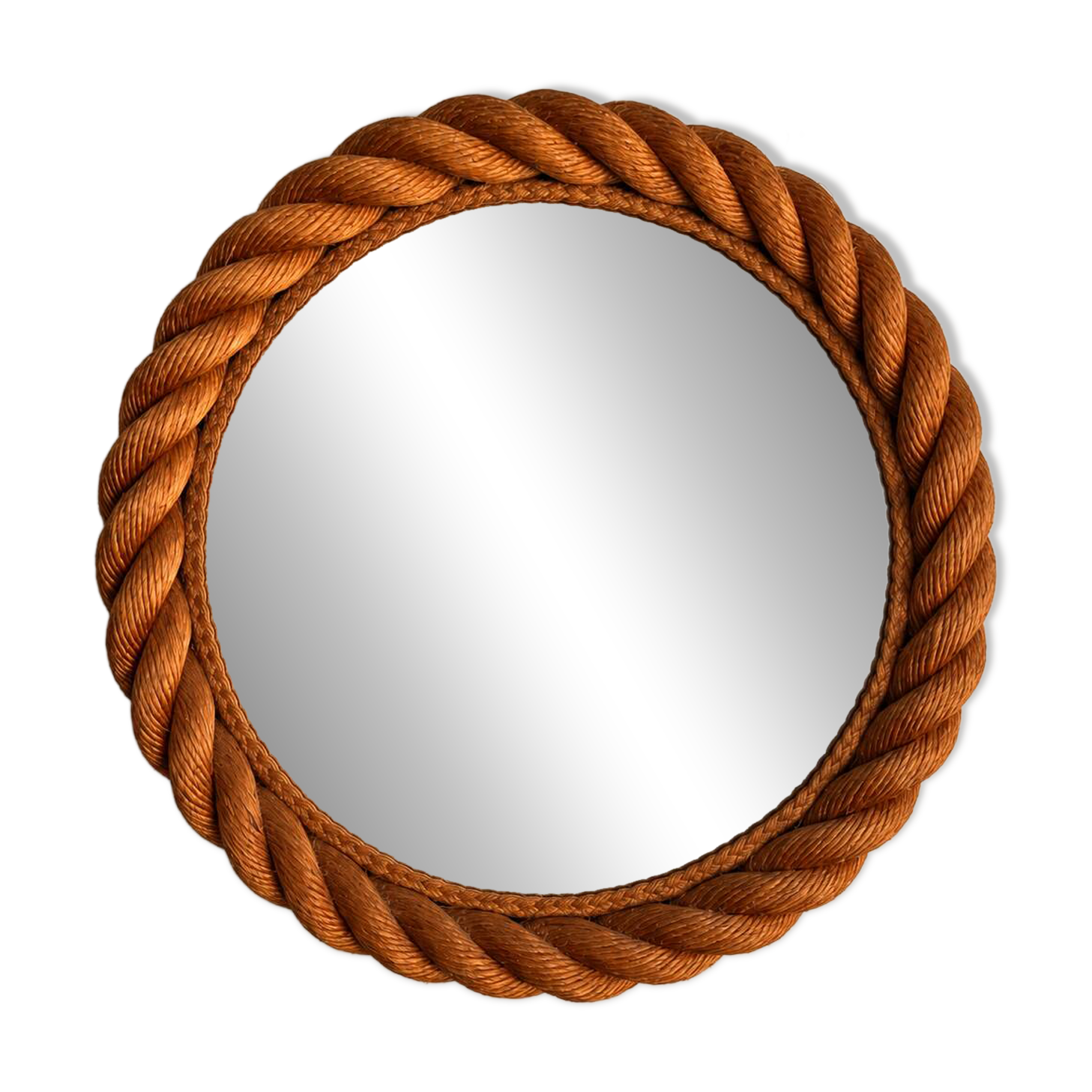 Rope mirror attributed to Adrien Audoux & Frida Minet