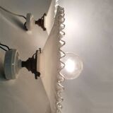 Opaline wall lights
