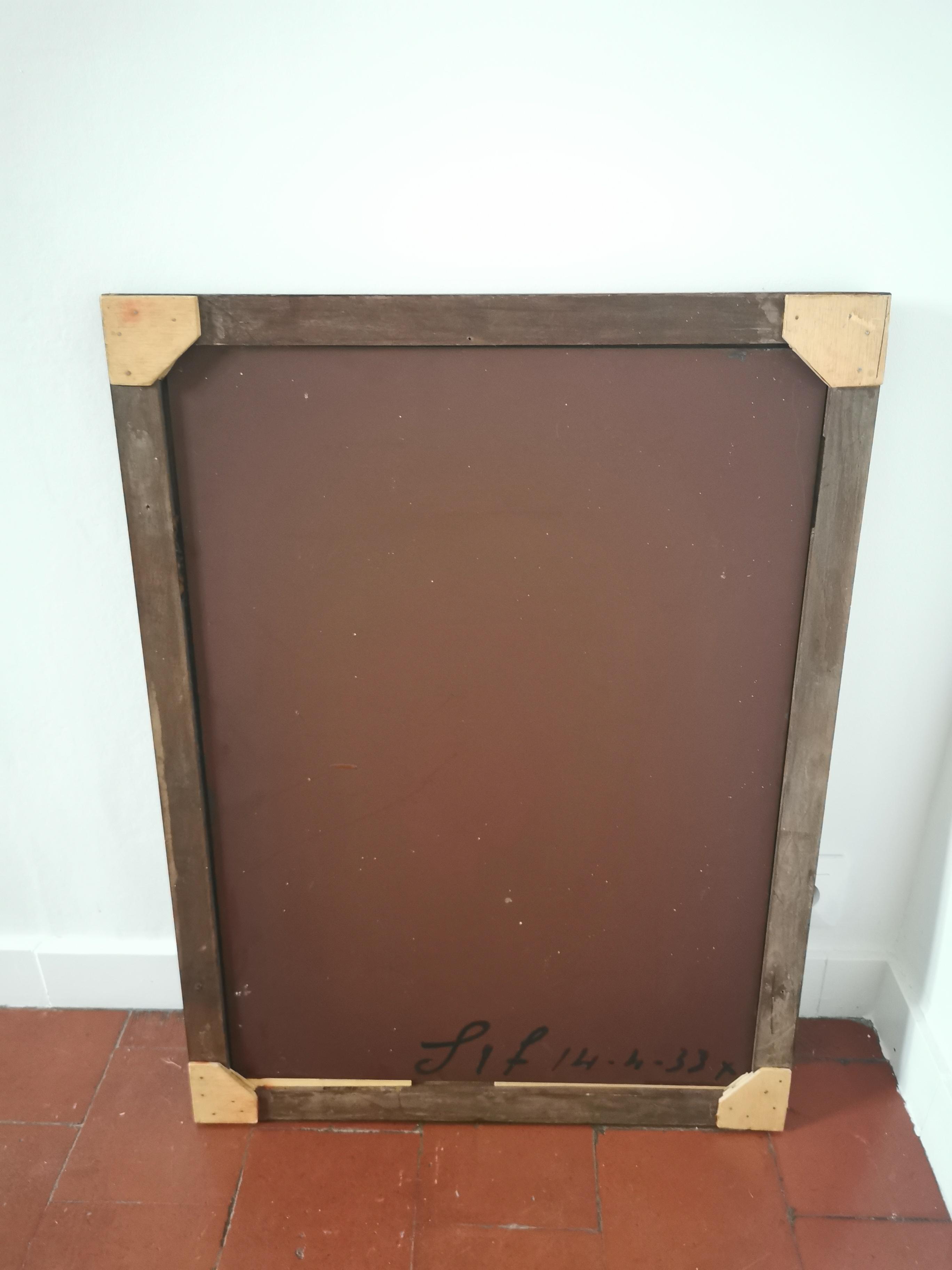 Wooden mirror 74 x 55 cm