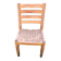 Chaise bois et corde vintage années 60