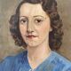 Signed portrait of a woman