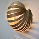 Scandinavian pendant light made of birch slats, 1990s