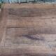 Antique solid cherry farmhouse table with 3 drawers and 2 pulls