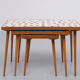 Tables gigognes carreaux de mosaïque en céramique, Hollande des années 1960