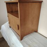 Solid oak bedside table
