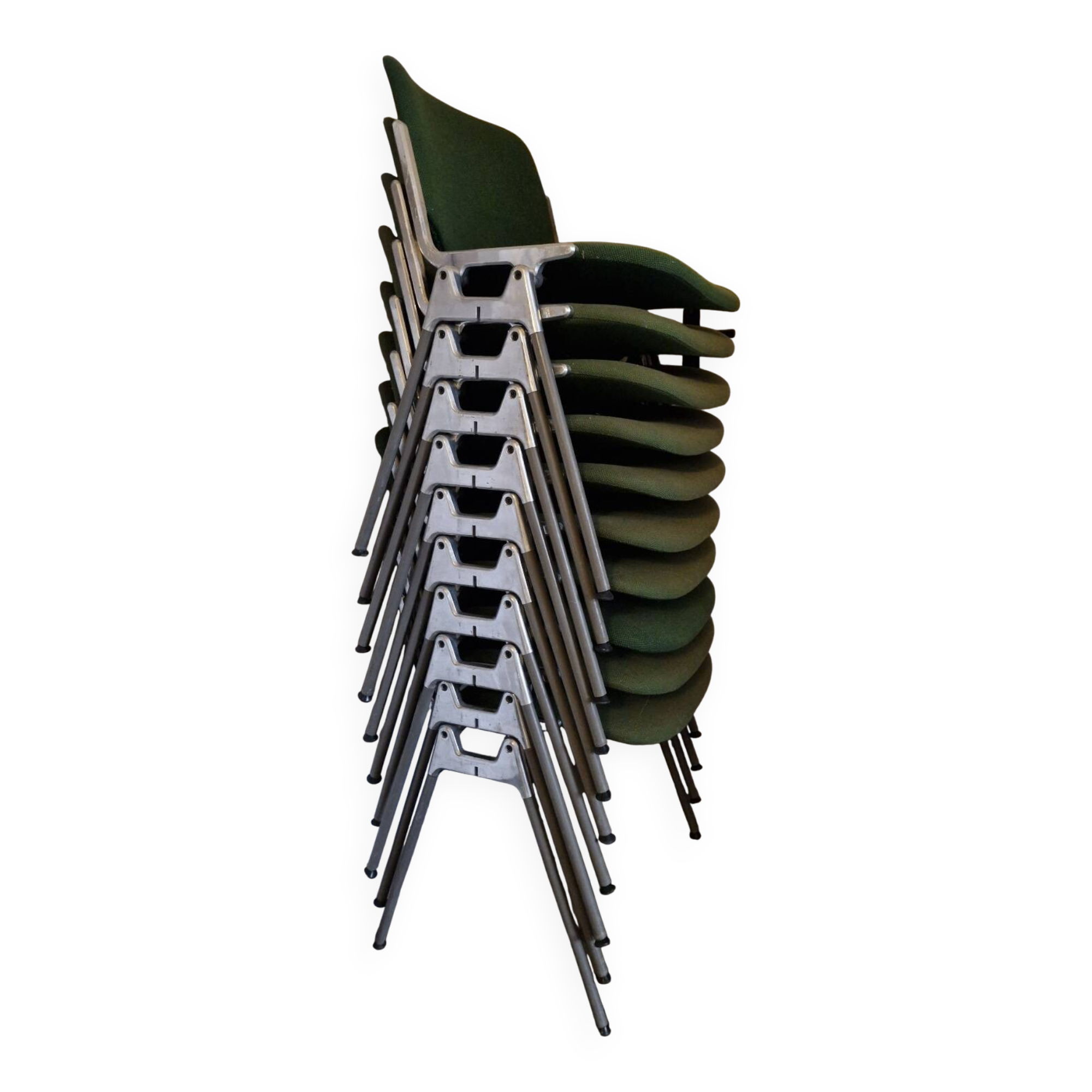 Suite of 6 DSC 106 chairs by Giancarlo Piretti for Castelli / Anonima.