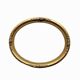 Art Deco oval frame in gilded stucco and wood