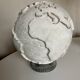 Space Age plaster globe in relief 1960 XXL