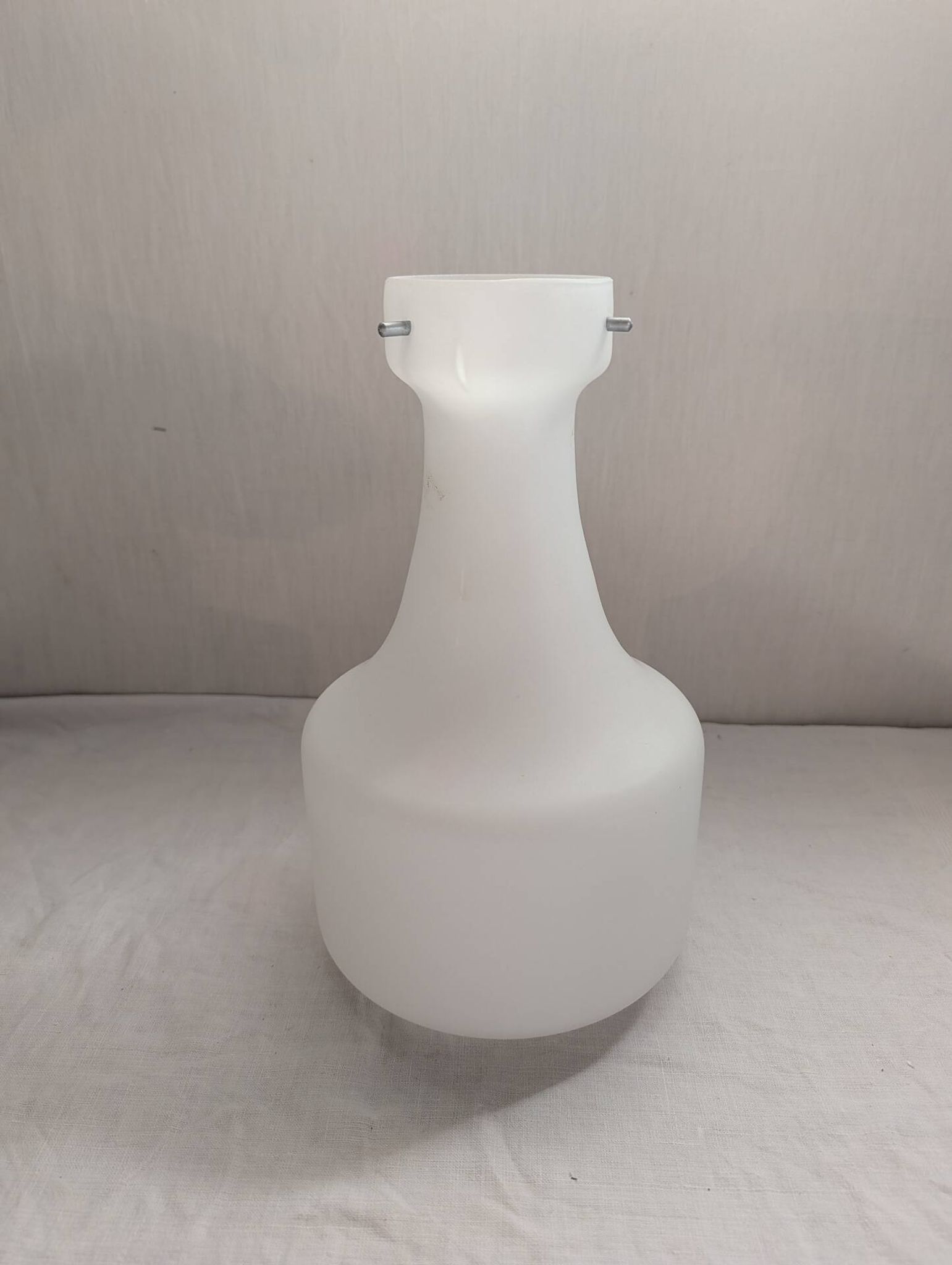 White opaline lampshade from the 1960s