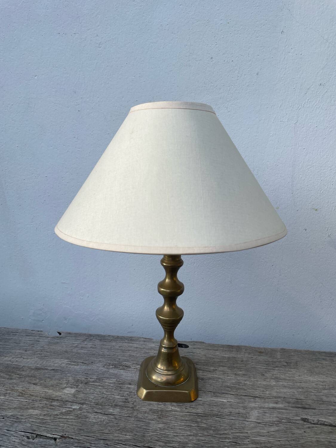 Antique gilt bronze lamp