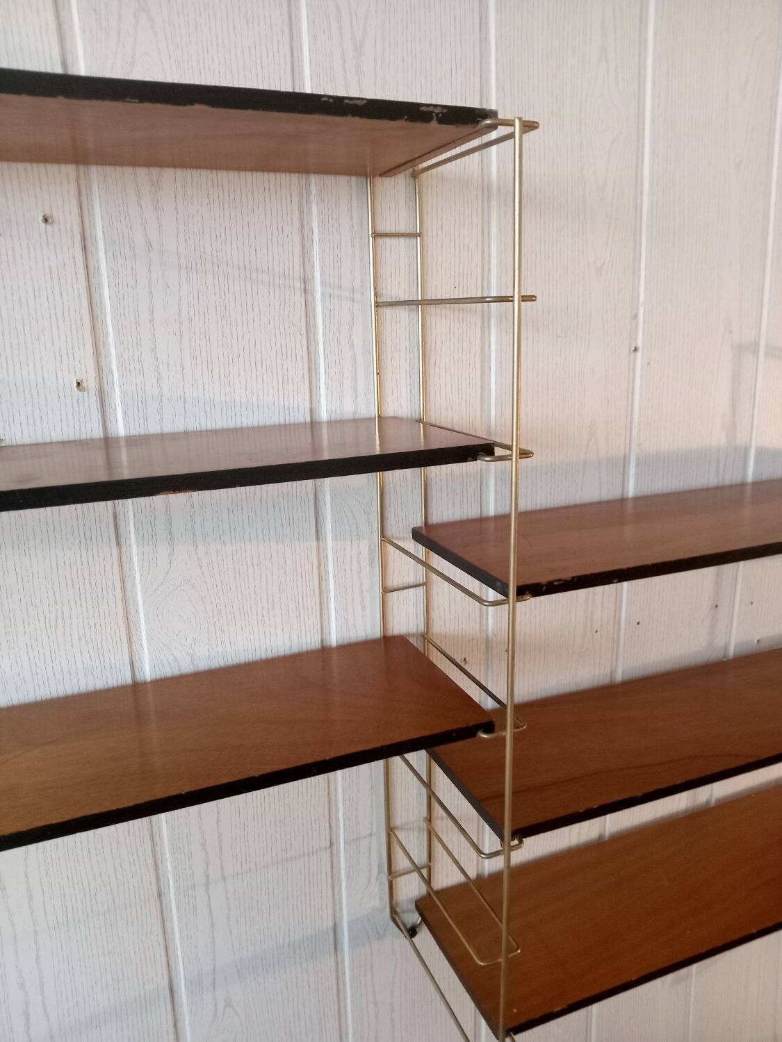 Vintage modular string shelves