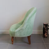 Toad silk velvet armchair