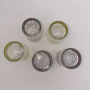Set of 5 antique glasses
