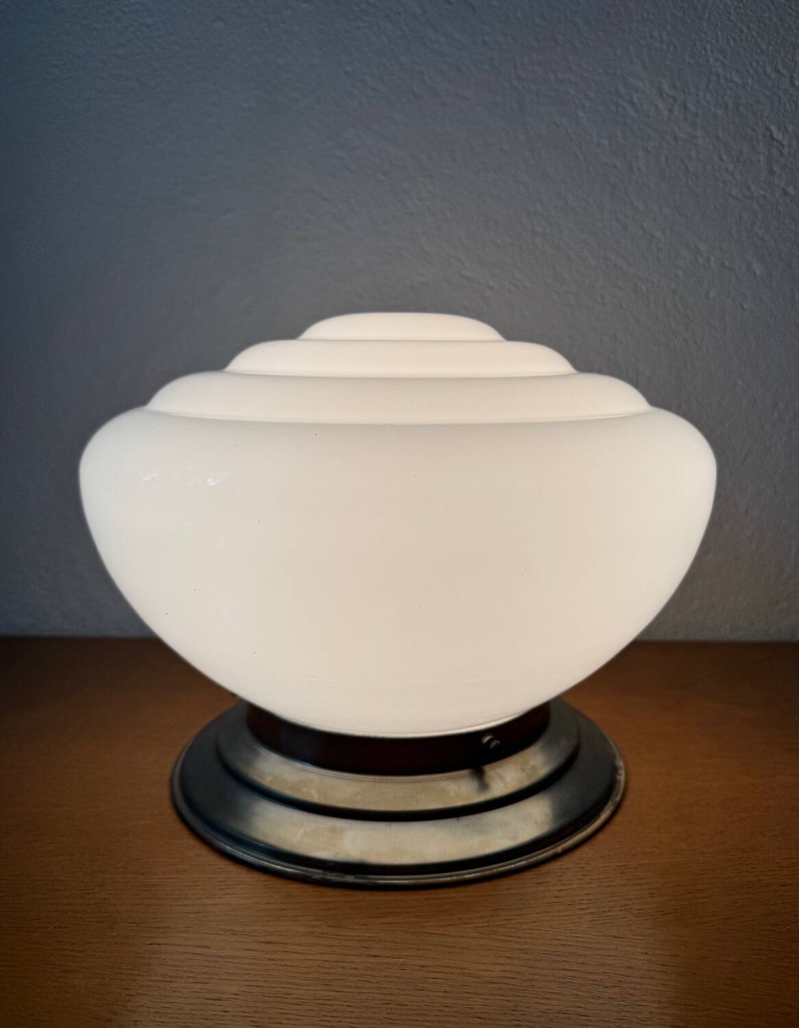 Plafonnier opaline Art Déco