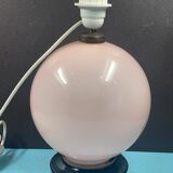 Pink sphere lamp stand