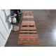 1970s Vintage Turkish Handmade Wool Cotton Orange Kilim Rug 78x254