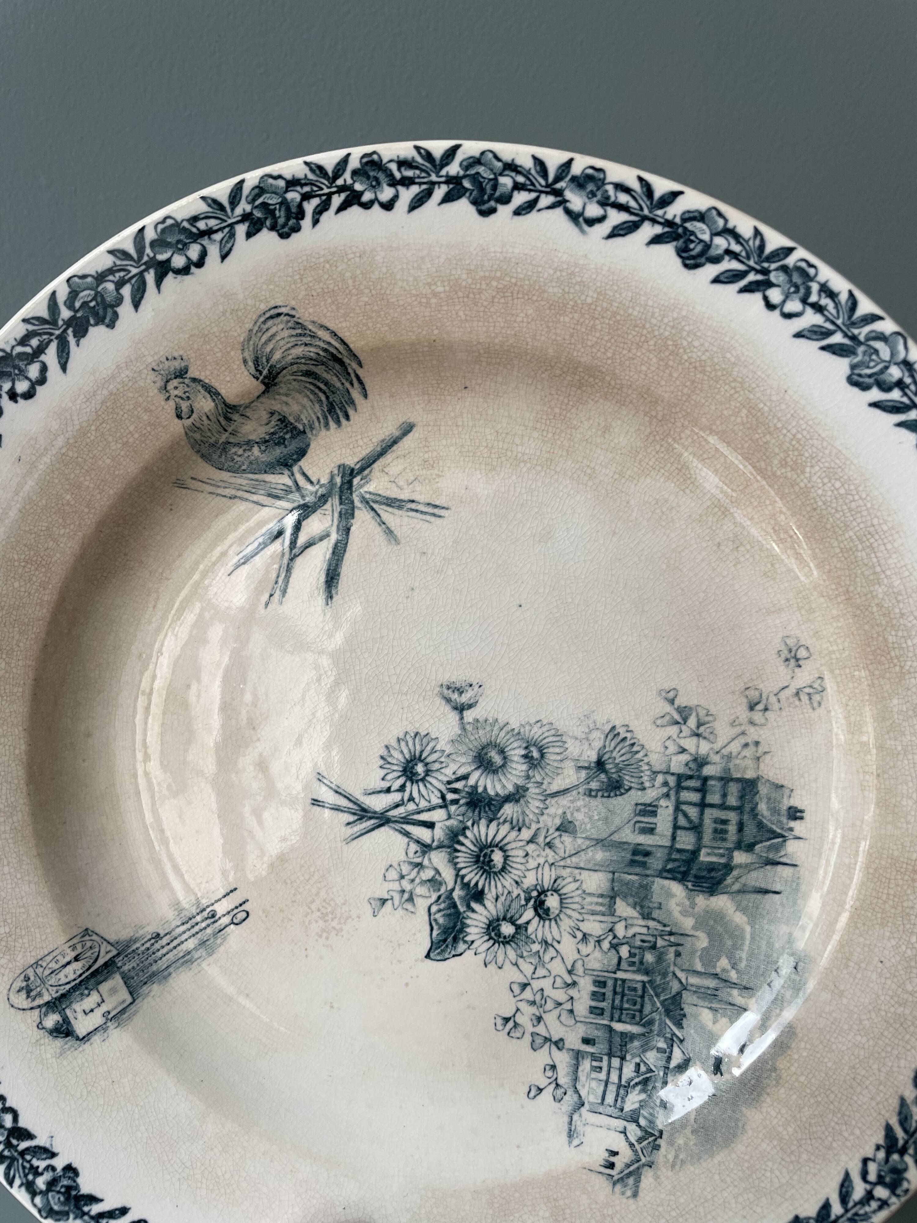 Old Compotier Terre de Fer XIXth