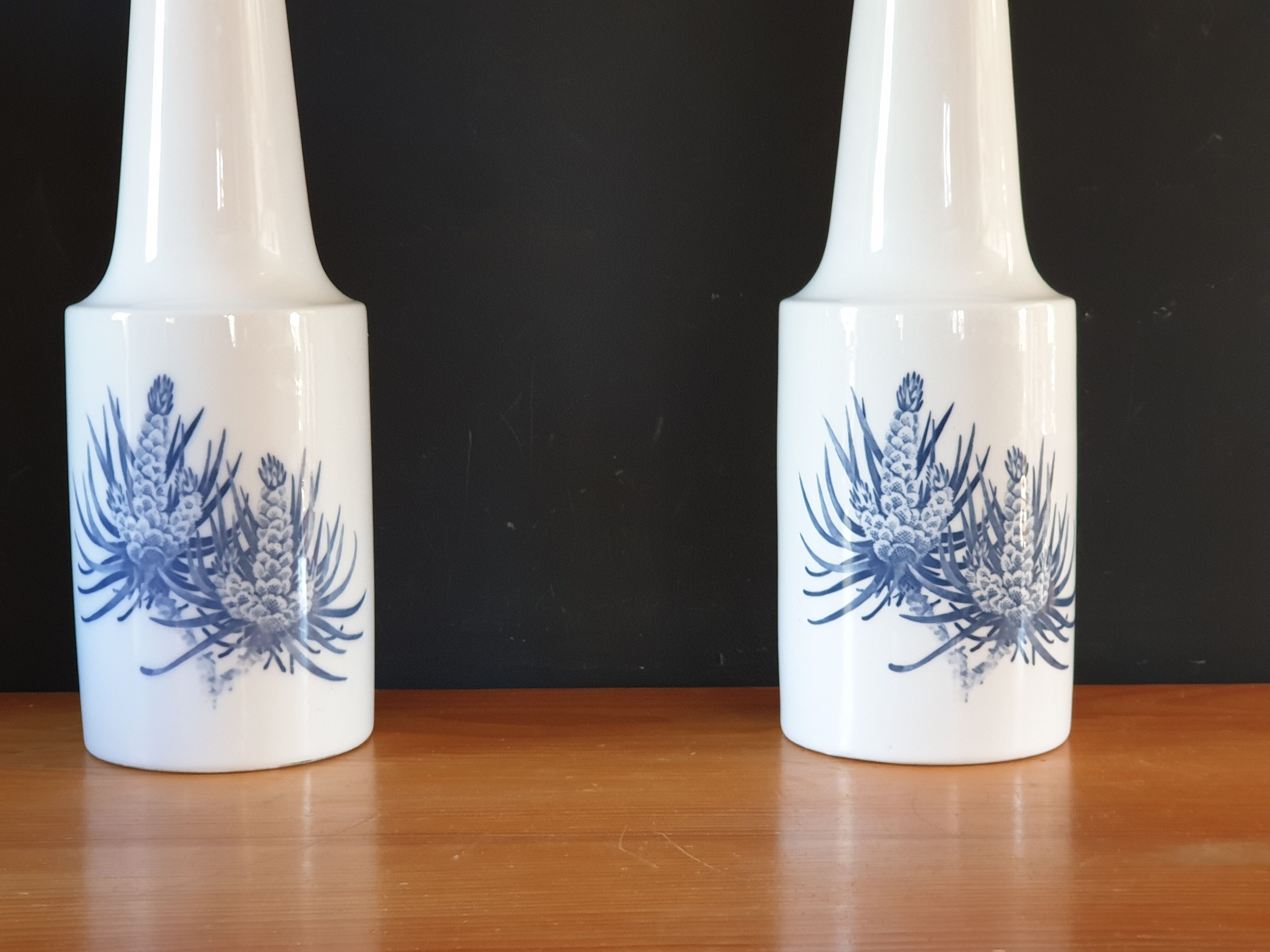 Pair of lamps foot in Danish faience 1970