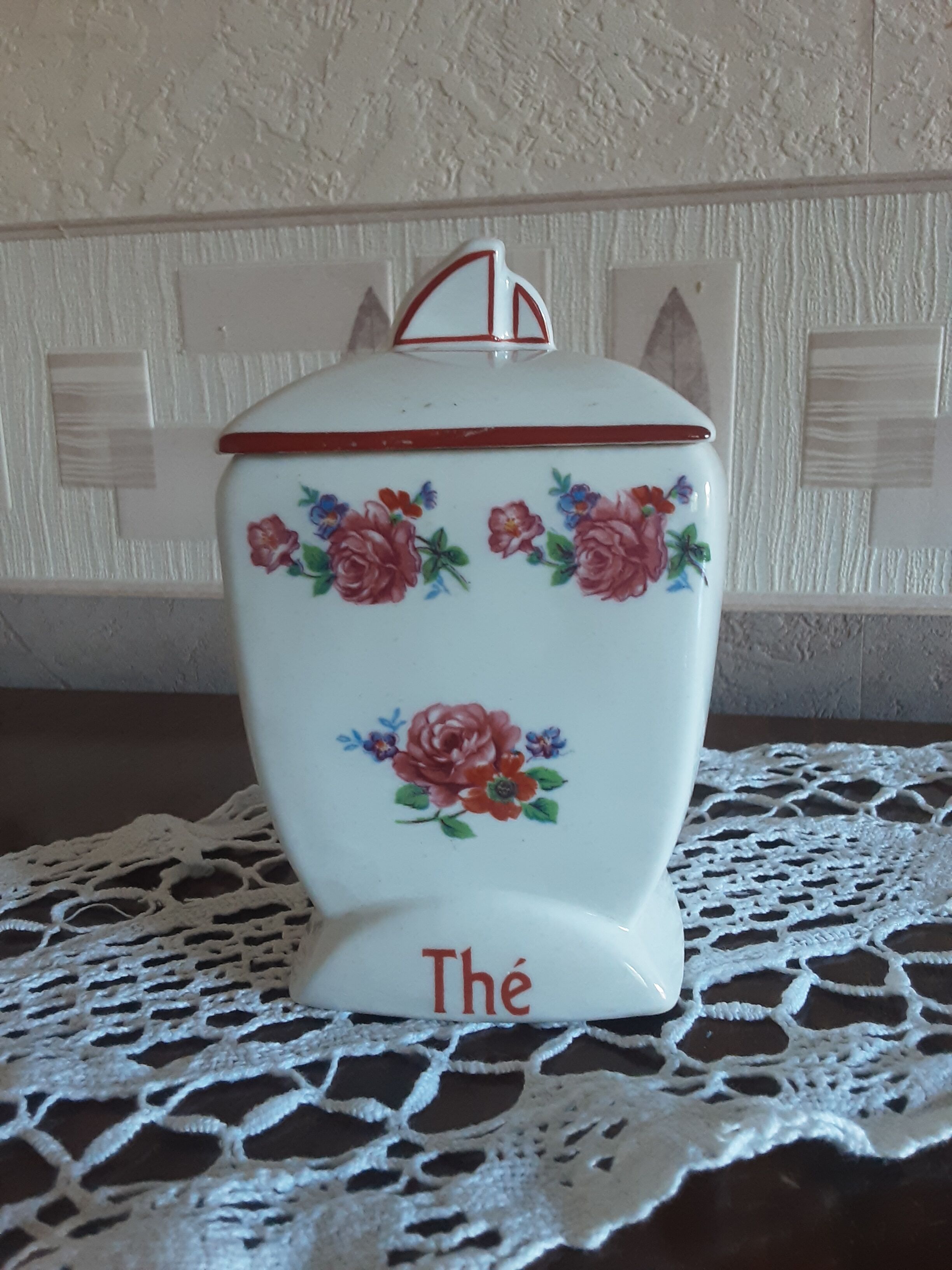 Ancient porcelain tea pot