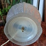 Globe suspension art deco table lamp