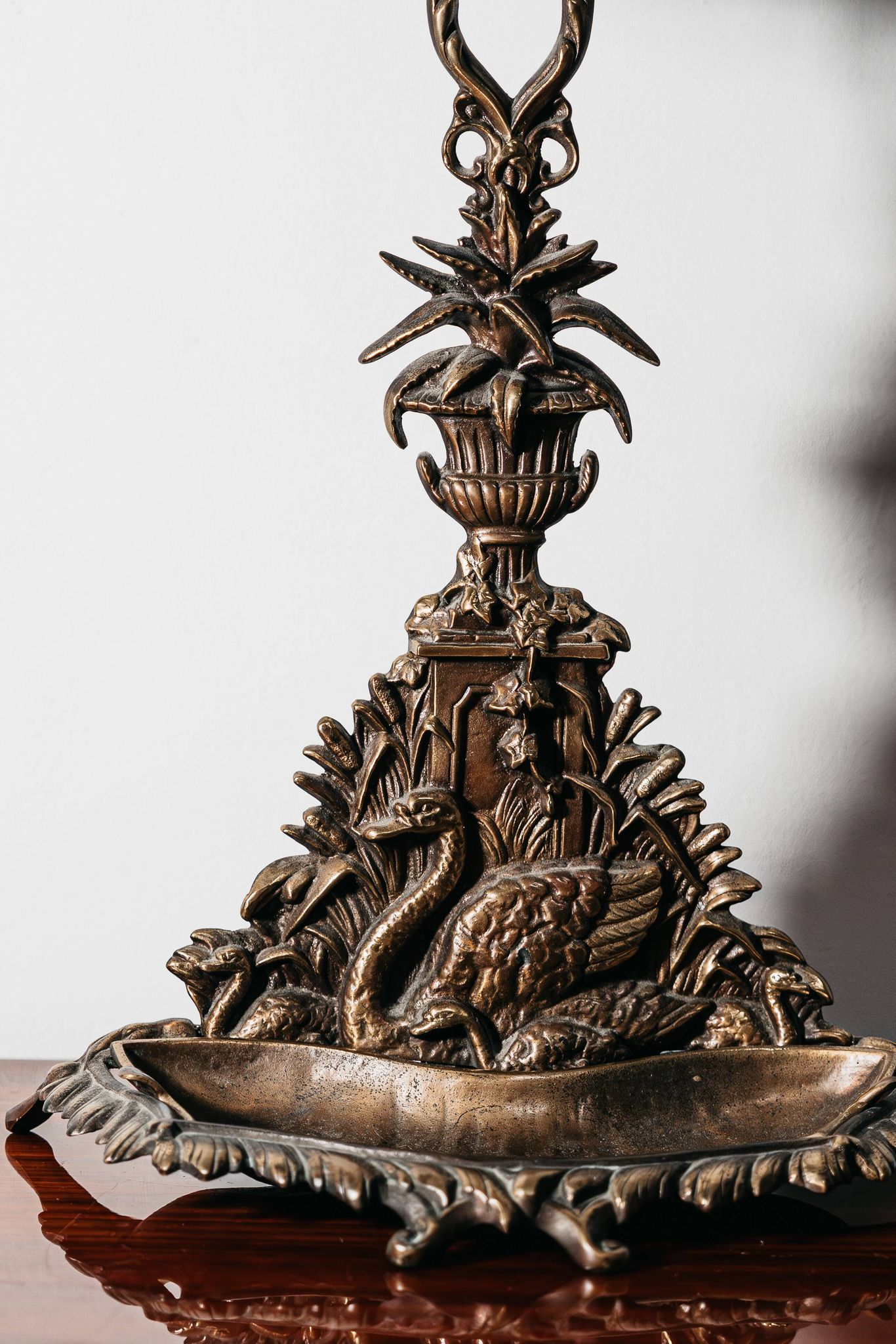 Portaombrelli Art Nouveau in ottone Francia, anni '60 Vintage Design