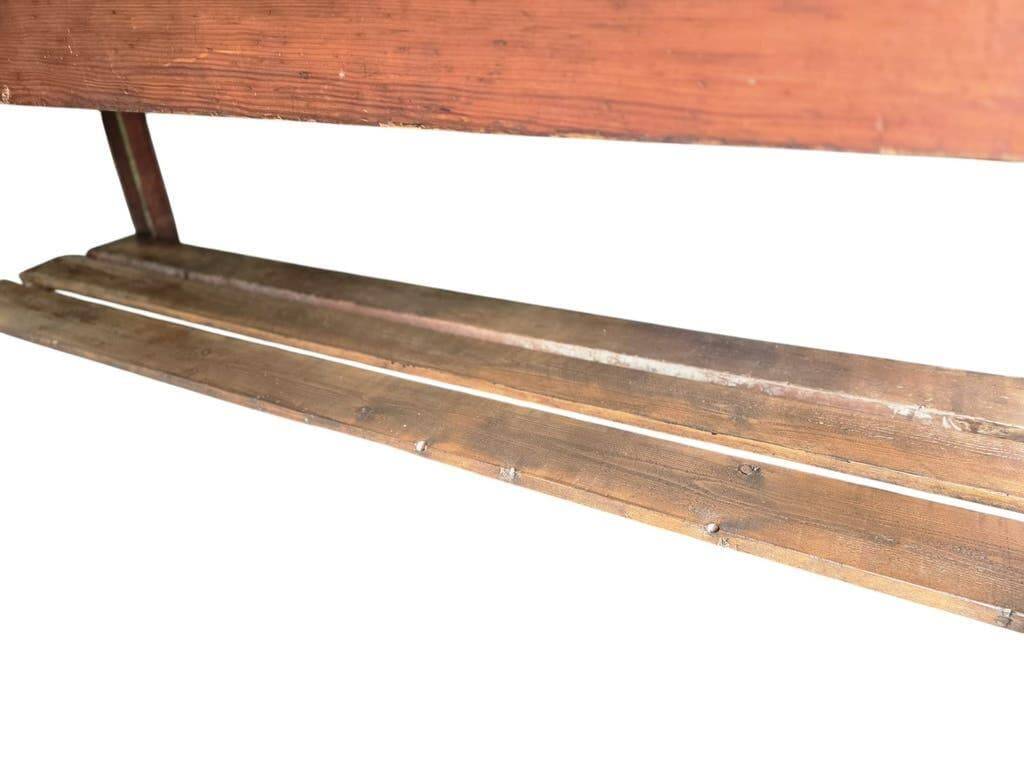 Comptoir de magasin/table de travail vintage en bois