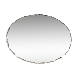 Oval mirror beveled art deco Dp 012387