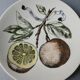 Bavaria fruit decor ceramic plate