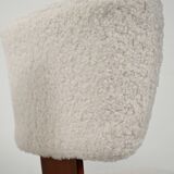 Set of Four Scandinavian Chairs in Bouclé wool