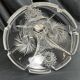 20th century crystal lamp with silver metal frame