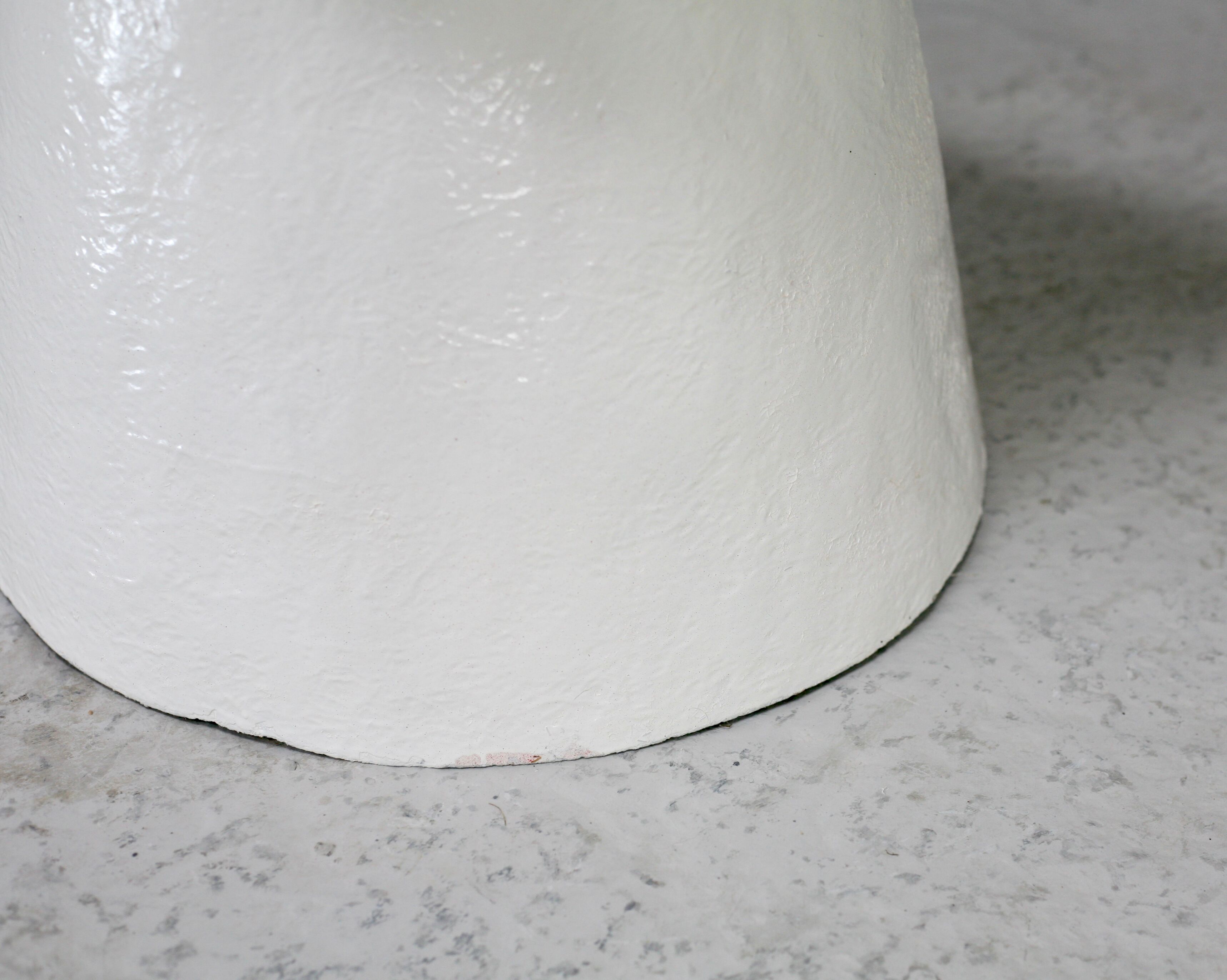 3 painted fiberglass “space age” armchairs. France, circa 1970