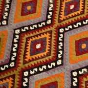 6x8 Multicolor Geometric Style Anatolian Vintage Kilim Rug, 177x236Cm