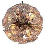 Magnifique réplique de Spoutnik en laiton et verre, inspirée de l'ère spatiale, signée Dandelion, années 1960 / Allemagne