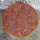 Antique round table plateau pink marble fully carved 1900s