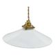 Vintage white opaline pendant light