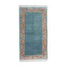Traditional Blue Hand Woven Oriental Wool Area Rug Small Carpet- 91x170cm