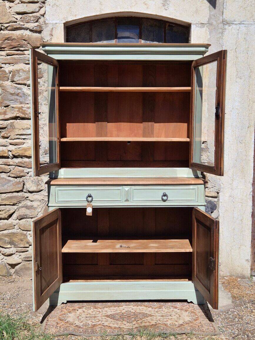 Display cabinet / two-body glass buffet, renovated | Basile