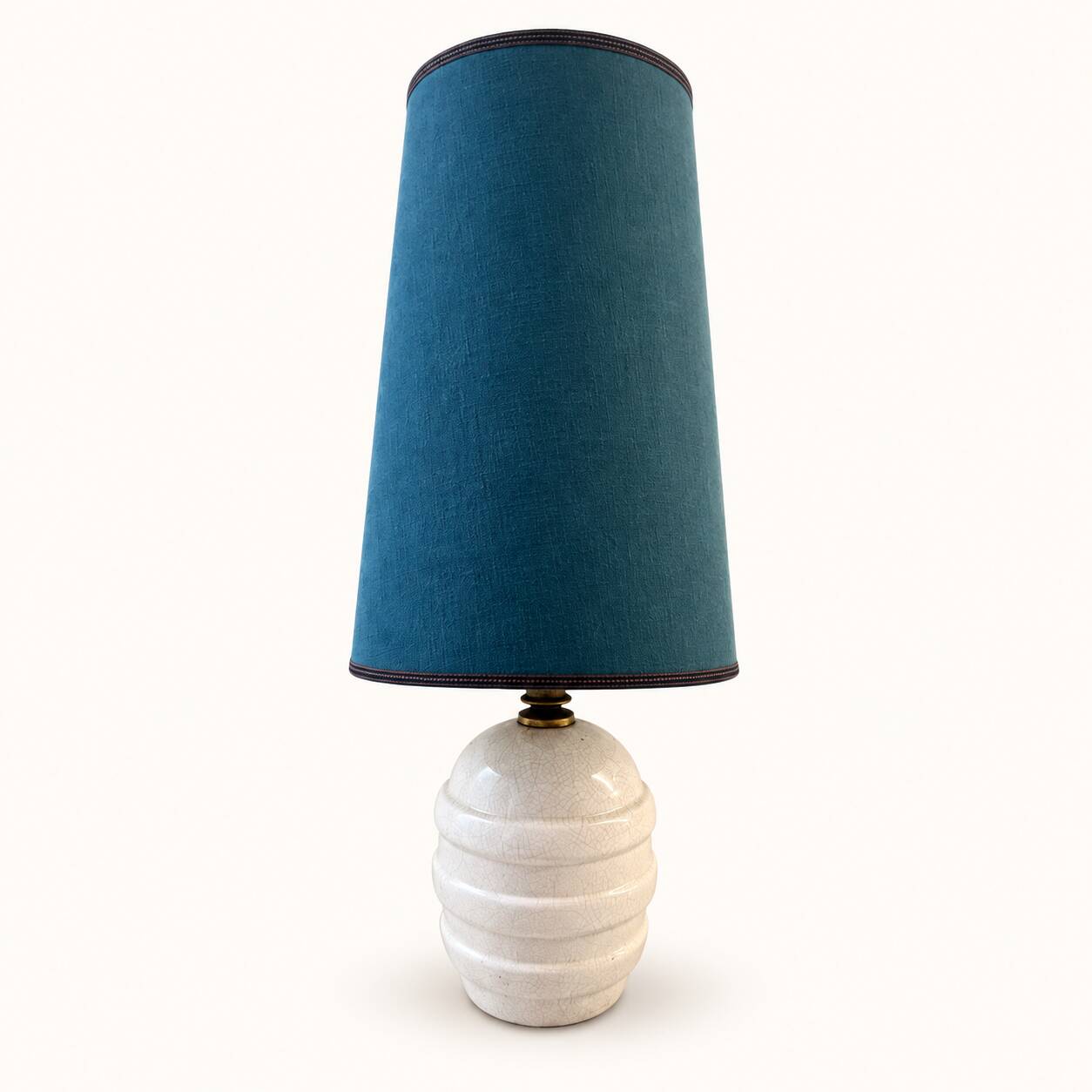 Lampe Art déco en céramique craquelée