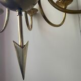 Lustre style empire en laiton