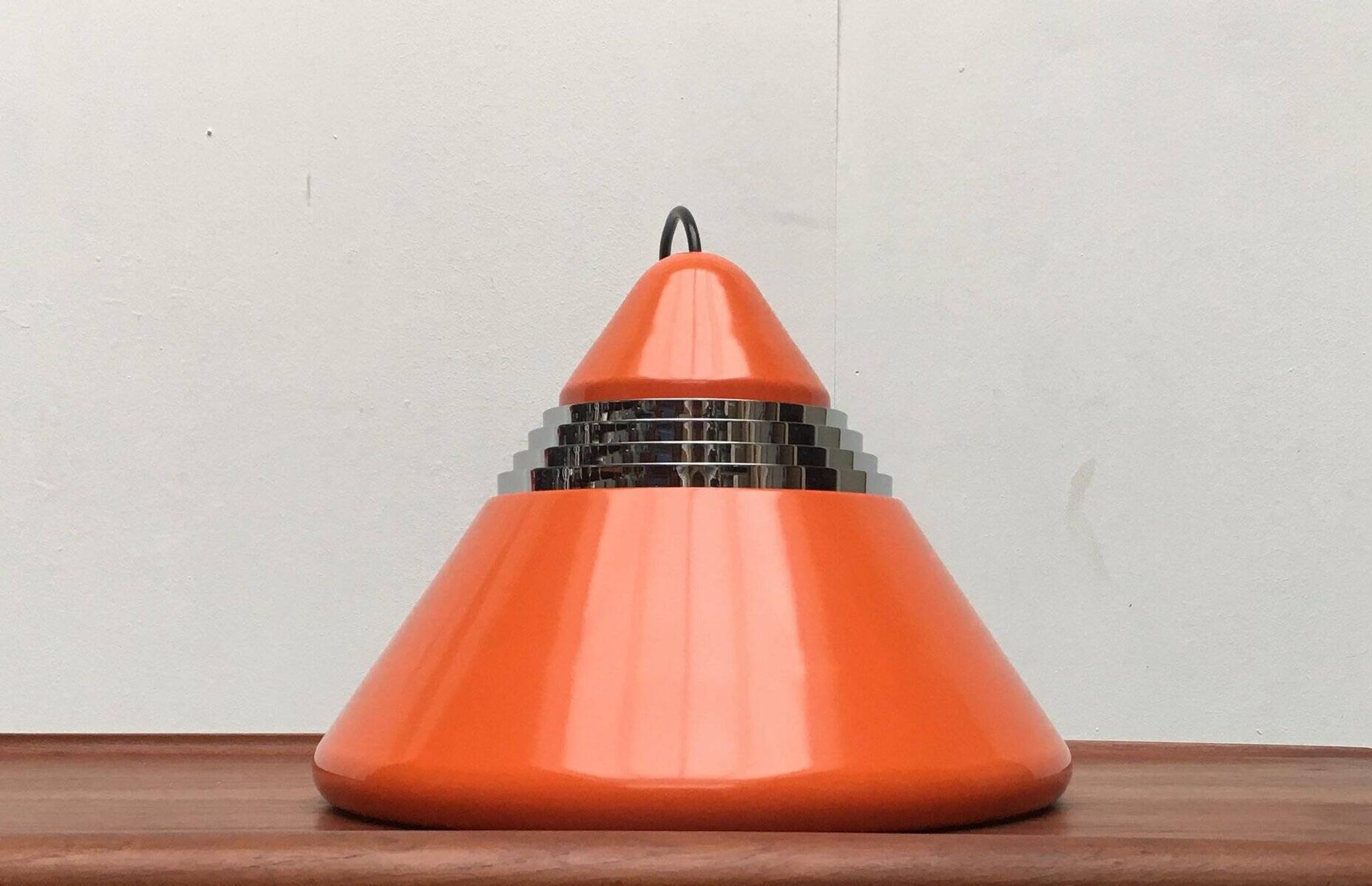 Vintage German Hanging Lamp Space Age Model 5535 by Alfred Kalthoff for Staff