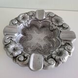 Metal ashtray in silver colour