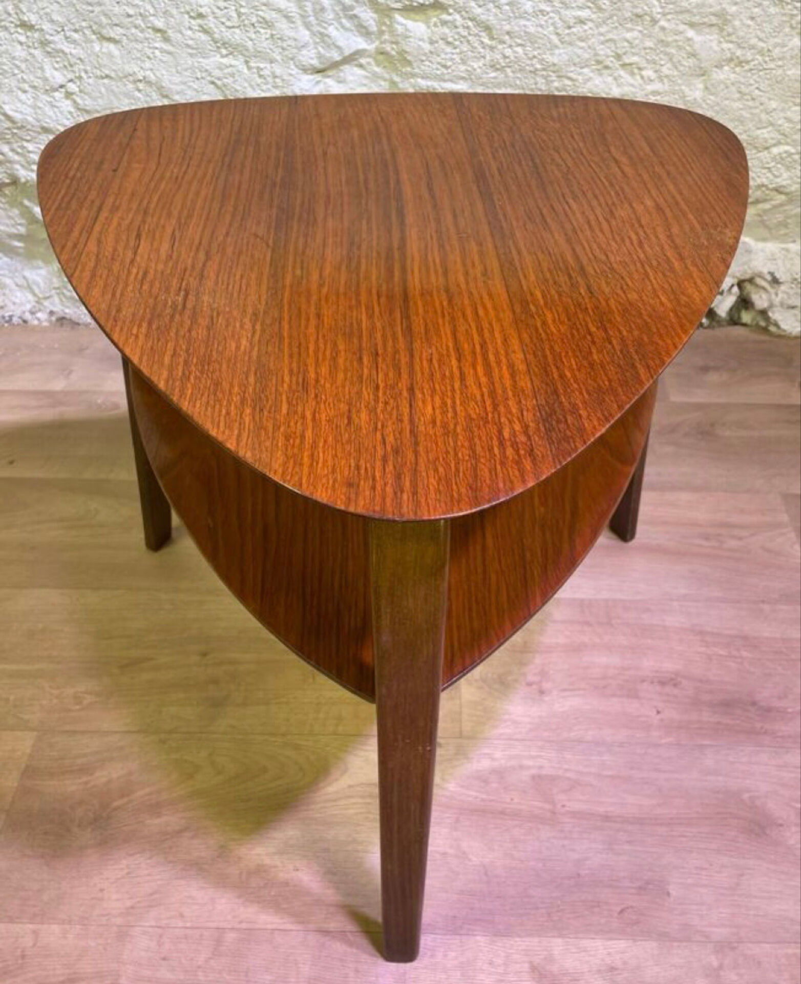 Tripod side table Bow Wood by Steiner